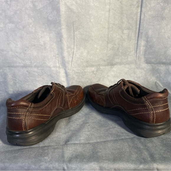 Clarks Unstructured Brown Leather Lace Up Oxford Casual Shoes Men’s Size 9 - Picture 5 of 9